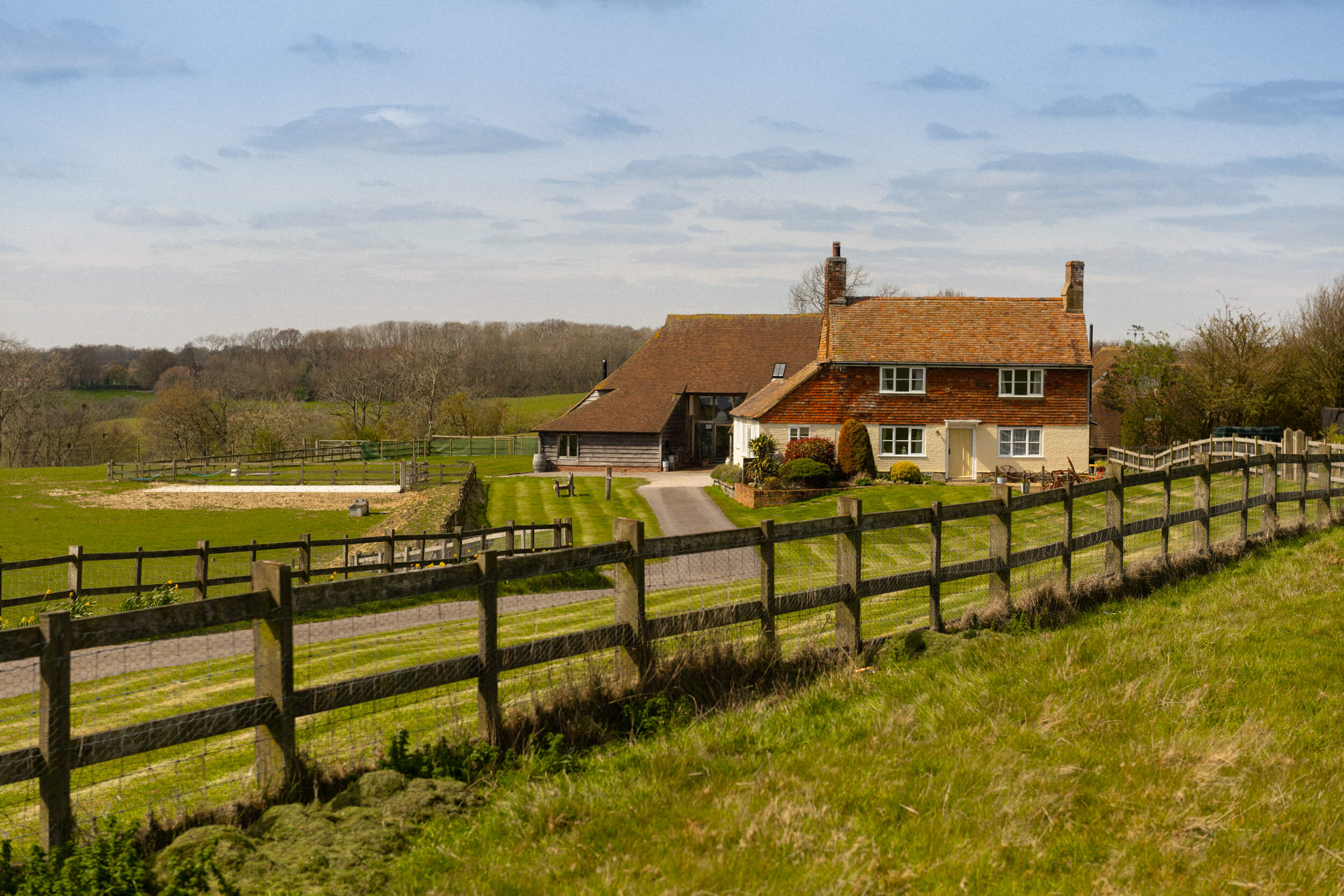 A bright view of Coldharbour Cottage