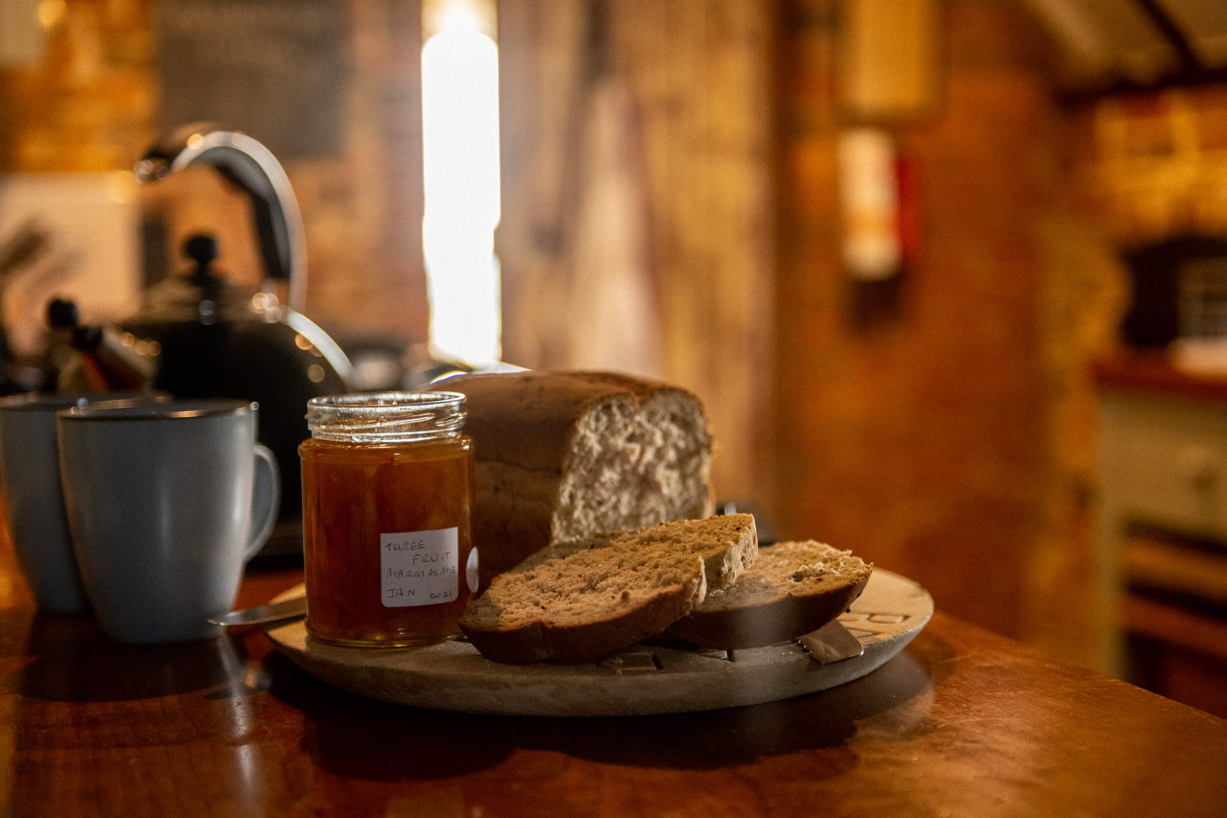 Bread and homemade jam